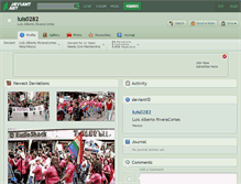 Tablet Screenshot of luis0282.deviantart.com