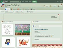 Tablet Screenshot of bunearyxpikachu4ever.deviantart.com