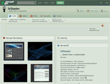 Tablet Screenshot of drdisaster.deviantart.com