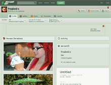 Tablet Screenshot of freaked-x.deviantart.com