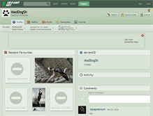 Tablet Screenshot of maddogsh.deviantart.com