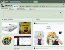Tablet Screenshot of juanxinho.deviantart.com