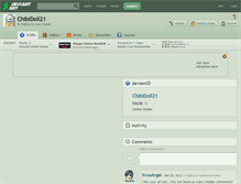 Tablet Screenshot of chibidoll21.deviantart.com