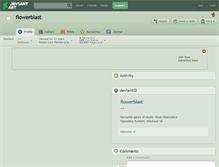 Tablet Screenshot of flowerblast.deviantart.com