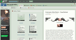 Desktop Screenshot of des-lys-de-mots.deviantart.com