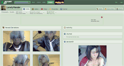 Desktop Screenshot of lonelywander.deviantart.com