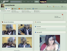 Tablet Screenshot of lonelywander.deviantart.com