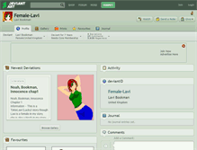 Tablet Screenshot of female-lavi.deviantart.com