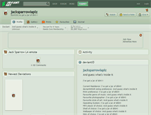Tablet Screenshot of jacksparrowlaplz.deviantart.com