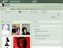 Tablet Screenshot of nano09.deviantart.com