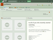 Tablet Screenshot of humiliateme.deviantart.com