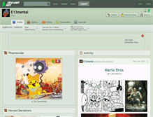 Tablet Screenshot of e13mental.deviantart.com