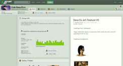 Desktop Screenshot of club-deus-ex.deviantart.com