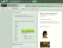 Tablet Screenshot of club-deus-ex.deviantart.com