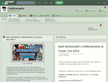 Tablet Screenshot of cre8tivemarks.deviantart.com