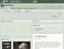 Tablet Screenshot of dead-armour.deviantart.com