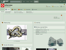 Tablet Screenshot of lethal-dose.deviantart.com