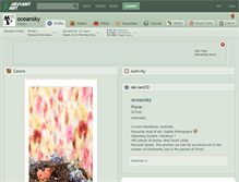 Tablet Screenshot of oceansky.deviantart.com