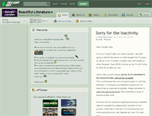 Tablet Screenshot of beautiful-literature.deviantart.com
