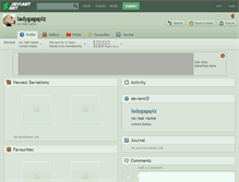 Tablet Screenshot of ladygagaplz.deviantart.com