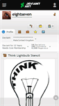 Mobile Screenshot of eightseven.deviantart.com