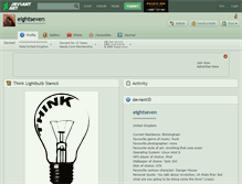 Tablet Screenshot of eightseven.deviantart.com