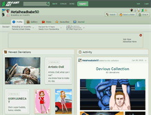 Tablet Screenshot of metalheadbabe50.deviantart.com