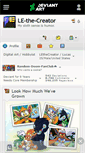 Mobile Screenshot of le-the-creator.deviantart.com