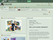 Tablet Screenshot of le-the-creator.deviantart.com