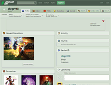 Tablet Screenshot of diego918.deviantart.com
