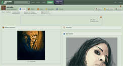Desktop Screenshot of mindra.deviantart.com