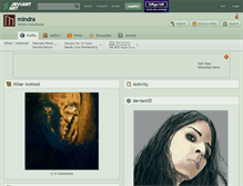 Tablet Screenshot of mindra.deviantart.com