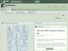 Tablet Screenshot of banditringtail3.deviantart.com