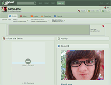 Tablet Screenshot of kamalama.deviantart.com