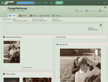Tablet Screenshot of flyingwithfairies.deviantart.com