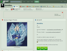 Tablet Screenshot of meraldina.deviantart.com