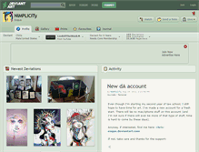 Tablet Screenshot of nimplicity.deviantart.com