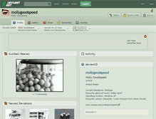 Tablet Screenshot of mollygoodspeed.deviantart.com
