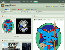 Tablet Screenshot of ladylittlefox.deviantart.com