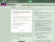 Tablet Screenshot of darkjakpwns.deviantart.com