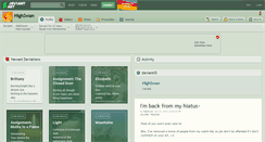 Desktop Screenshot of highswan.deviantart.com