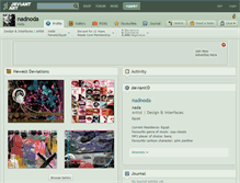 Tablet Screenshot of nadnoda.deviantart.com