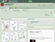 Tablet Screenshot of cryptichymnoct.deviantart.com