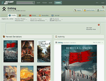 Tablet Screenshot of enthing.deviantart.com