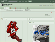 Tablet Screenshot of metalcoffecup.deviantart.com