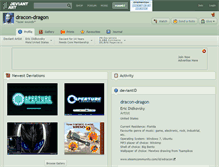 Tablet Screenshot of dracon-dragon.deviantart.com