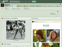 Tablet Screenshot of kittyc4t.deviantart.com