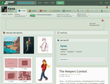 Tablet Screenshot of kjesta.deviantart.com