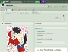 Tablet Screenshot of lxnear-fans.deviantart.com