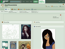 Tablet Screenshot of moonfloweraimie.deviantart.com